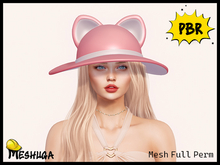 Meshuga PBR Kawaii Cat Hat FULL PERM MESH