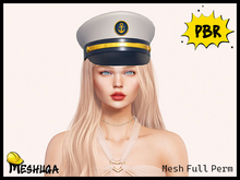 Meshuga PBR Kawaii Cute Captain Hat FULL PERM MESH