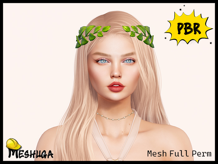 Meshuga PBR Kawaii Cute Laurel Crown FULL PERM MESH