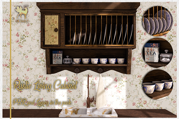 Oh Deer! Rustic Living Cabinet: Fatpack