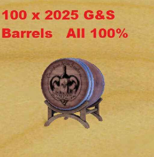 100 X 2025  G&S Barrel