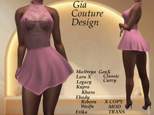 "GCD" Belinda Lace Halter Dress Pink