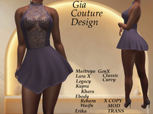"GCD" Belinda Lace Halter Dress Purple