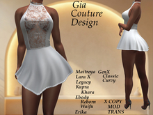 "GCD" Belinda Lace Halter Dress White