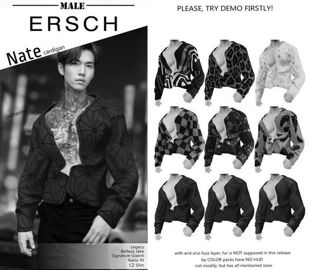 demo ERSCH - Nate Cardigan -fatpack patterns-