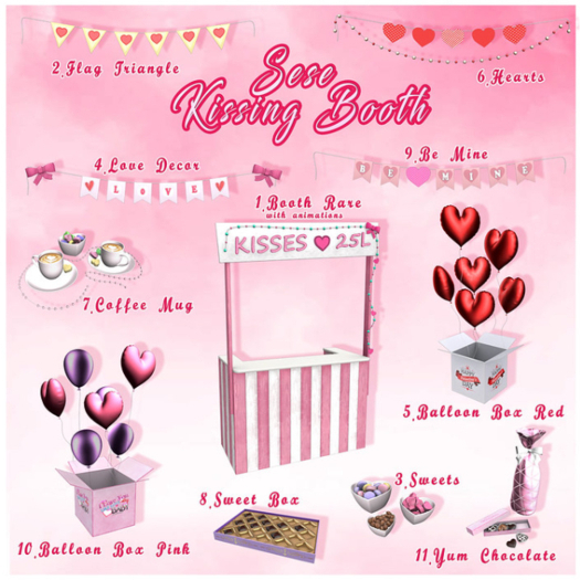 6.Sese  Kissing Booth - Hearts