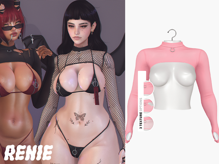 RENIE : KIRA SHRUG - BABY PINK