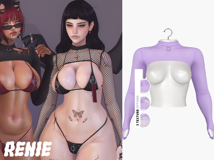 RENIE : KIRA SHRUG - LAVENDER