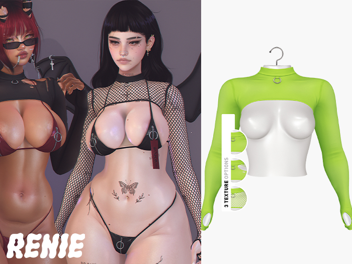 RENIE : KIRA SHRUG - LIME