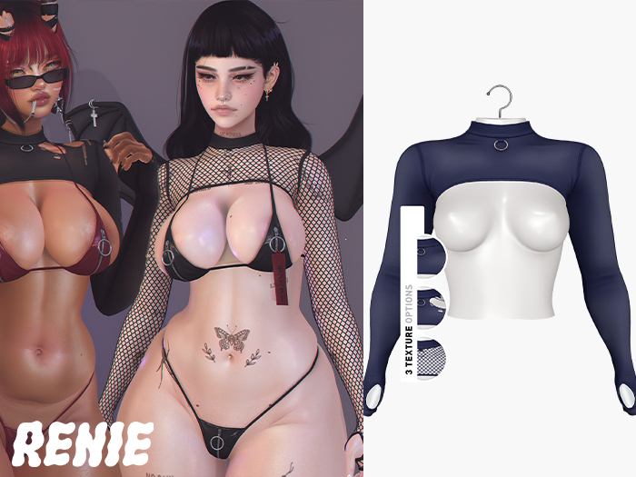 RENIE : KIRA SHRUG - NAVY