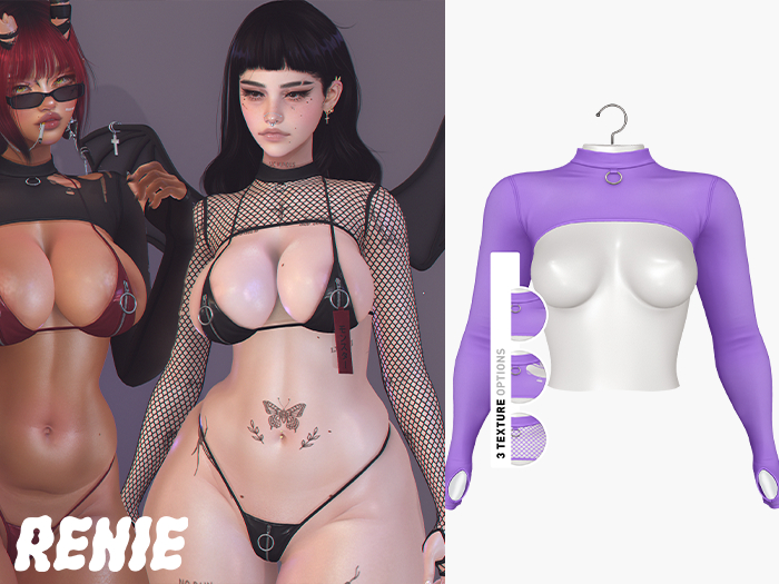 RENIE : KIRA SHRUG - PURPLE