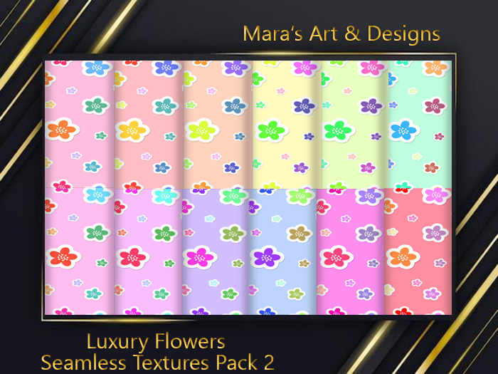 Luxury Flowers Seamless Textures-Pack 2-FULL PERM