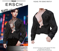 ERSCH - Nate Cardigan pat -geometry stars-