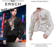 ERSCH - Nate Cardigan pat -snowflake-