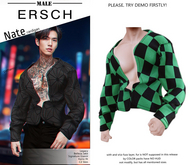 ERSCH - Nate Cardigan pat -otaku-