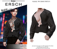ERSCH - Nate Cardigan pat -lines-