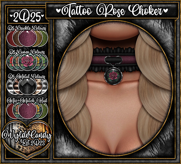 Choker .:Tattoo:Rose:.♡.:Universal:.♡.:Candy:Box:A:.