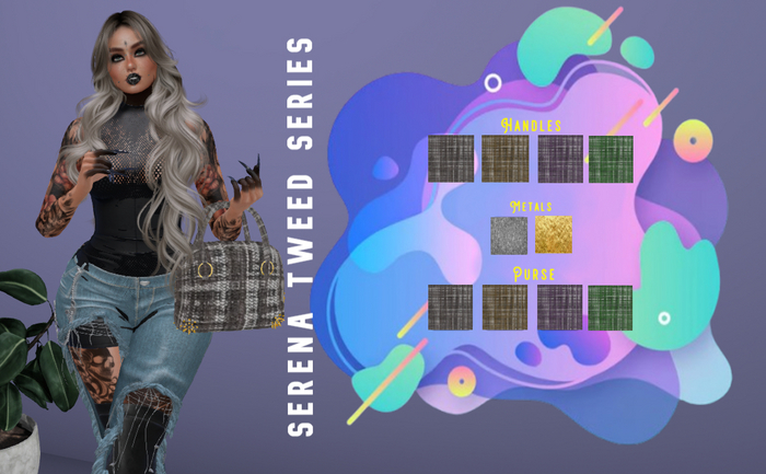 "Serena" Tweed Purse - Add to Unpack!