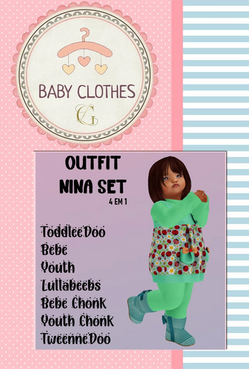 *BABY CLOTHES GL* Outfit Nina Set SeaGreen