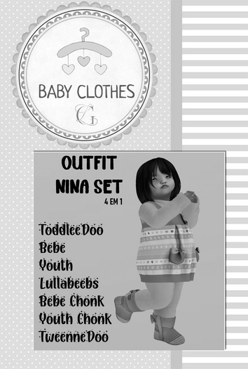 *BABY CLOTHES GL* DEMO Outfit Nina Set