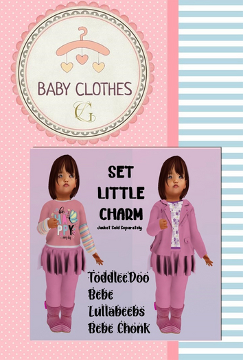 *BABY CLOTHES GL* Little Charm Pink