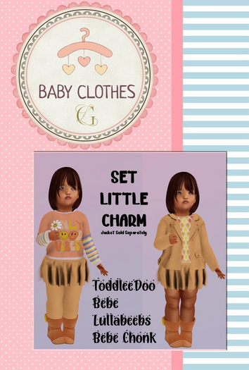 *BABY CLOTHES GL* Little Charm Orange