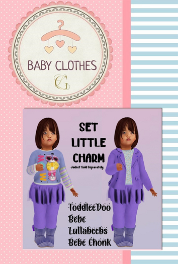 *BABY CLOTHES GL* Little Charm Lilac