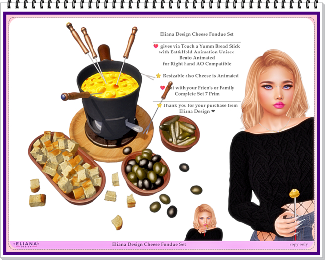 Eliana Design Cheese Fondue Set