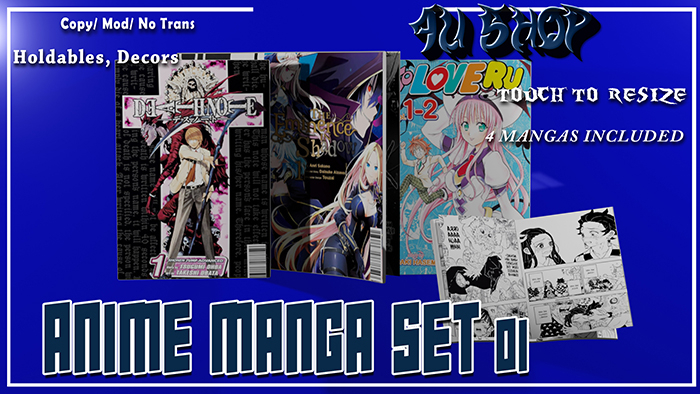 4UShop- Anime Manga Set1 Pack