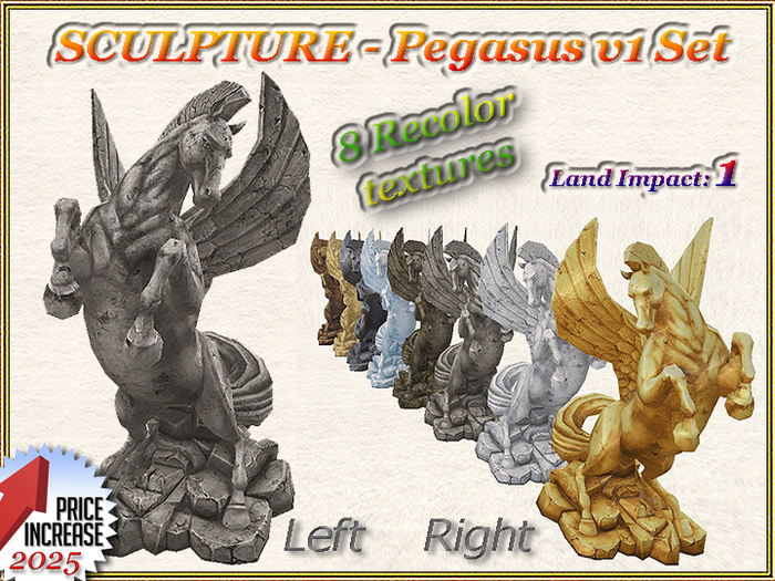 SCULPTURE - Pegasus v1 Set (1 LI) (Full perm)