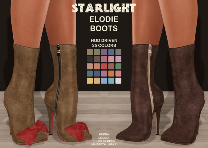 :: SA ::  Elodie Boots with HUD