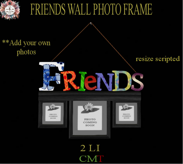 *LKK* Friends Wall Photo Frame  