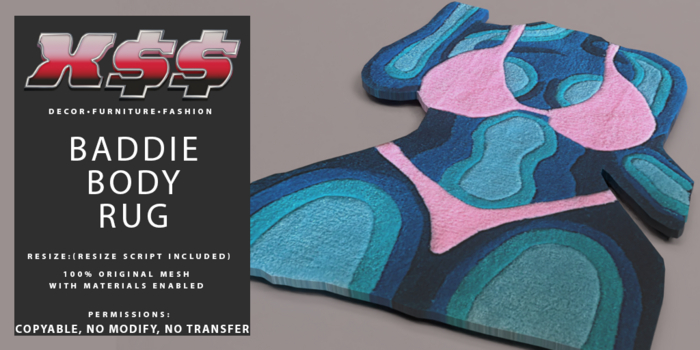 (X$$) - Baddie Body Rugs (BOXED)