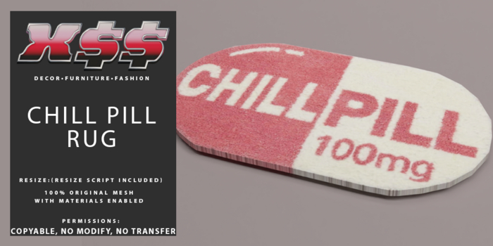 (X$$) - Chill Pill Rugs (BOXED)