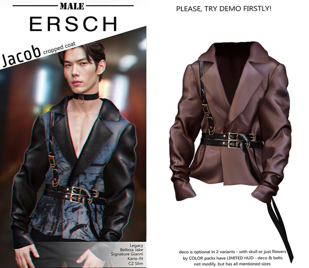 ERSCH - Jacob CroppedCoat -choco-