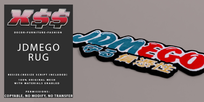 (X$$) - JDMEGO Rugs (BOXED)