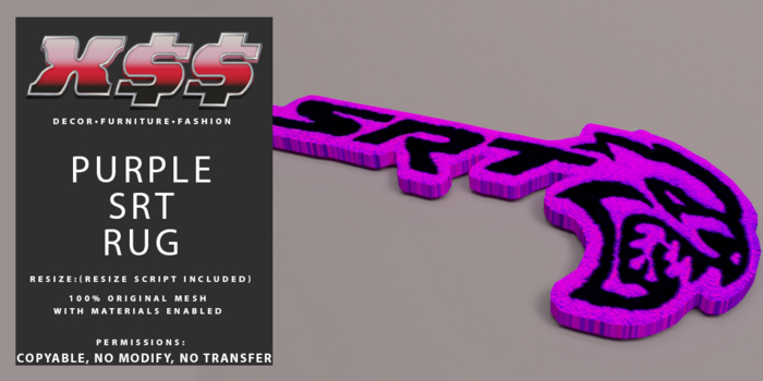 (X$$) - Purple SRT Rugs (BOXED)