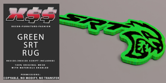 (X$$) - Green SRT Rugs (BOXED)