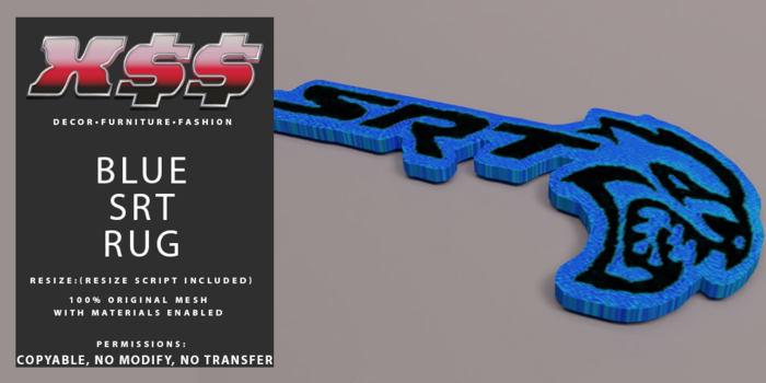 (X$$) - Blue SRT Rugs (BOXED)