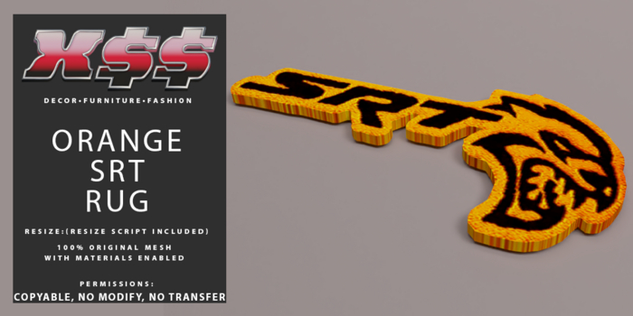 (X$$) - Orange SRT Rugs (BOXED)