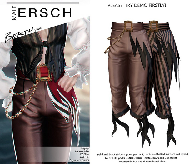 ERSCH - Berth pants -beige-