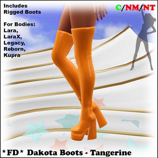 *FD* Dakota Boots [Boxed] Tangerine