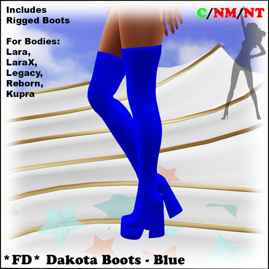 *FD* Dakota Boots [Boxed] Blue