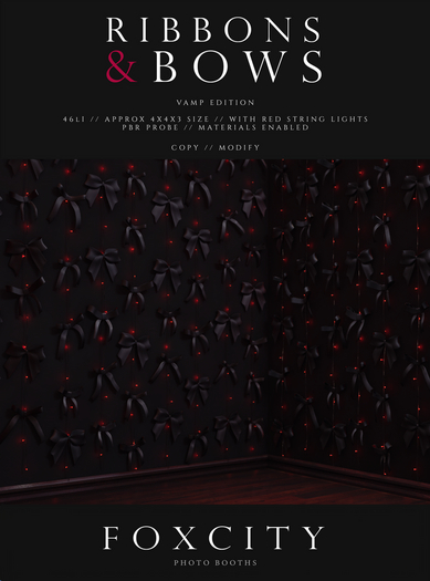 FOXCITY. Photo Booth - Ribbons & Bows (Vamp)