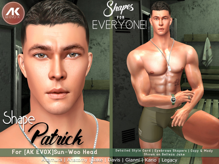 Shape Patrick for [AK EVOX]Sun-Woo Head MEGAPACK