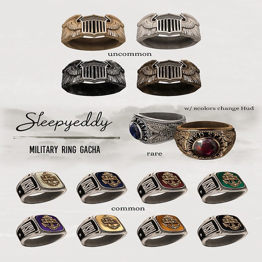 Sleepy Eddy #Military Ring (Pilot Wing Silver)