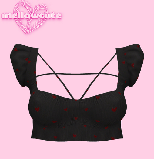 mellowcute-aurora top-night hearts