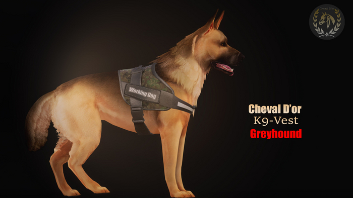 Cheval D'or / Teeglepet Greyhound / K9 Vest. [HUD]