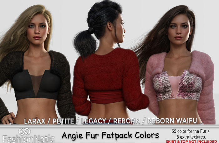 Fur Bolero Angie  Fatpack - Reborn, Waifu, Legacy,  LaraX, PetiteX - FashionNatic 