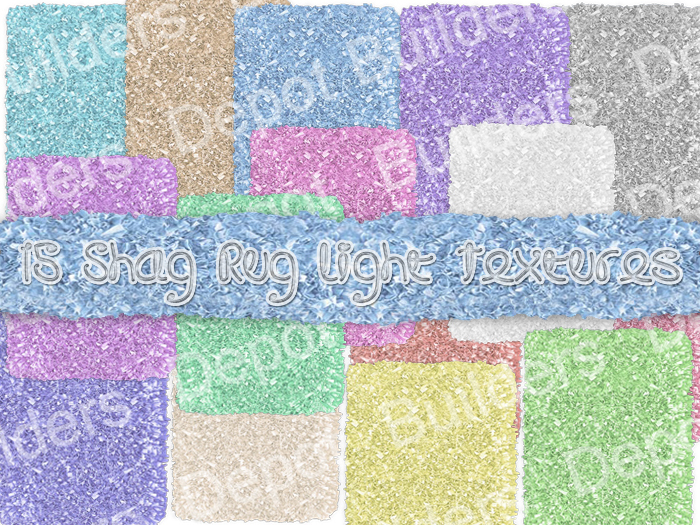FULL PERM 15 Shag Rug Light Textures